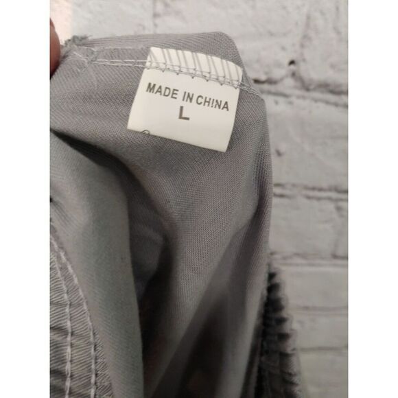 Boy's Size Large Grey Cargo Pocket Track Pants - Picture 3 of 5